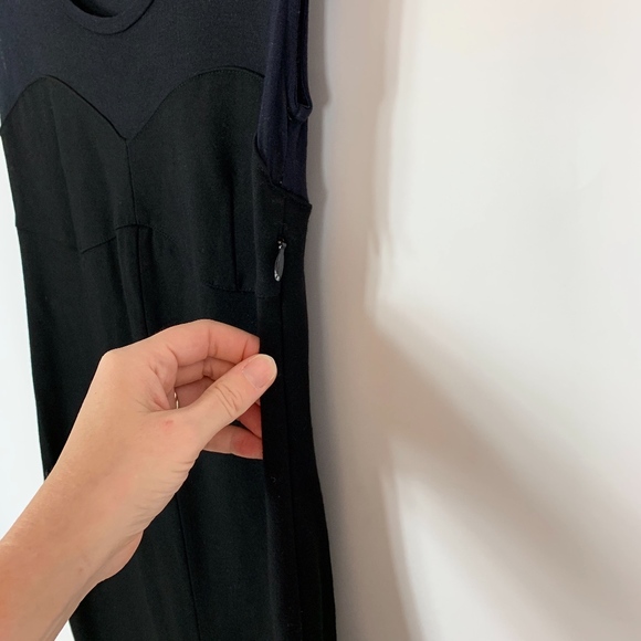 Club Monaco Bodycon Dress Size Small Black Sheer - Picture 4 of 7